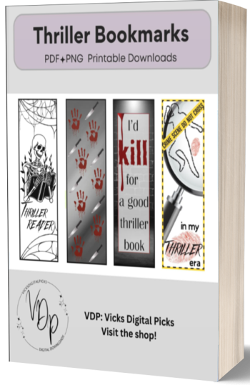 Thriller, Psychological Thriller Bookmark